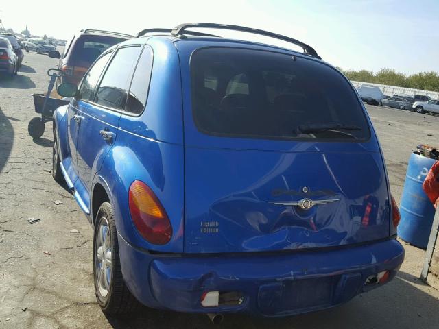 3C8FY68B93T541937 - 2003 CHRYSLER PT CRUISER BLUE photo 3