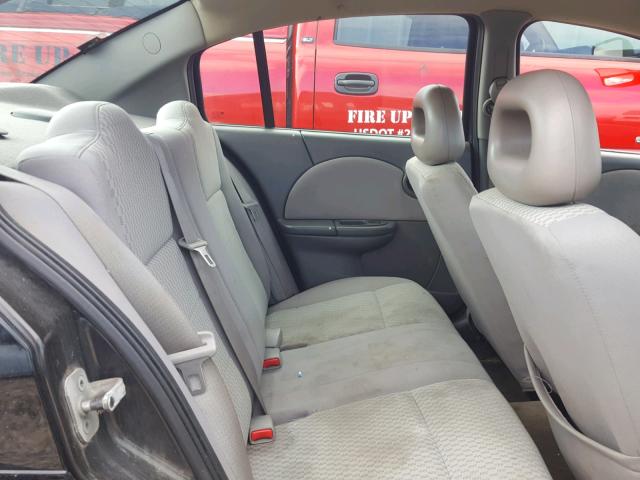 1G8AJ55F17Z144877 - 2007 SATURN ION LEVEL BLACK photo 6