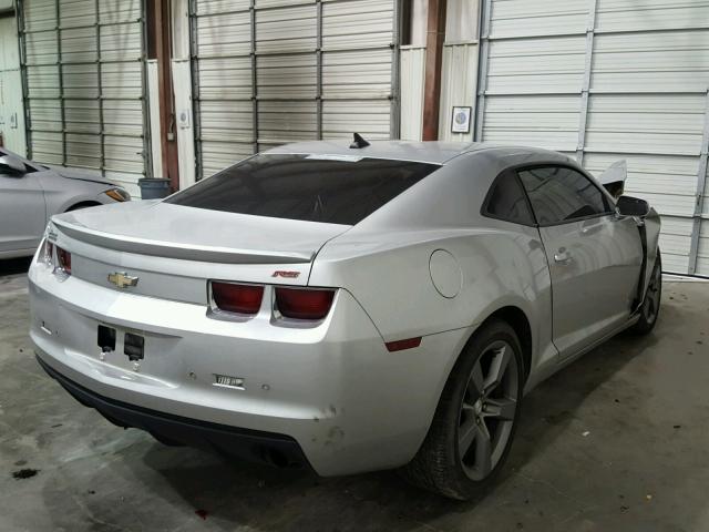 2G1FB1ED7B9168127 - 2011 CHEVROLET CAMARO LT SILVER photo 4