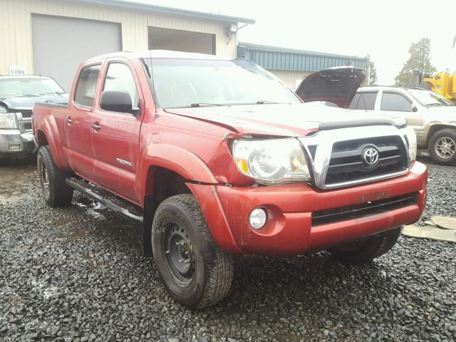 5TEMU52NX6Z189583 - 2006 TOYOTA TACOMA DOU RED photo 1