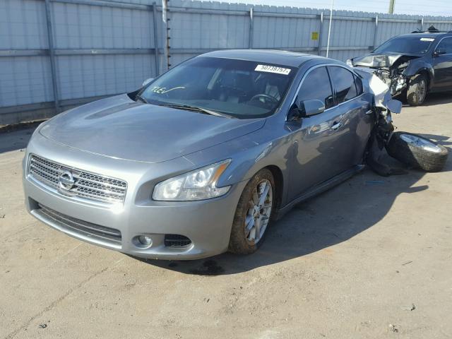 1N4AA51E39C827713 - 2009 NISSAN MAXIMA S BLUE photo 2