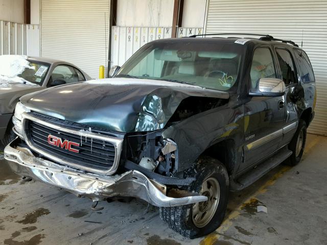 1GKEK13T61J124723 - 2001 GMC YUKON BLACK photo 2