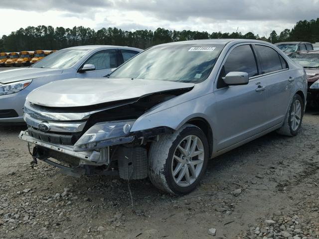 3FAHP0JA4AR386774 - 2010 FORD FUSION SEL SILVER photo 2