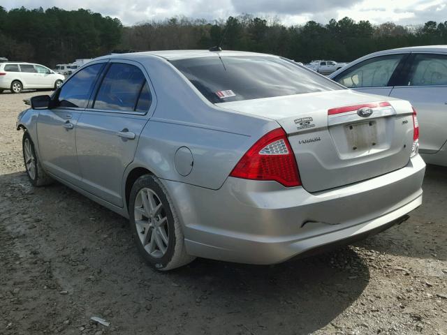 3FAHP0JA4AR386774 - 2010 FORD FUSION SEL SILVER photo 3