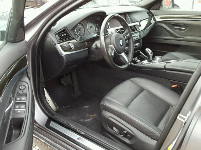 WBA5A5C58GD528134 - 2016 BMW 528 I GRAY photo 9