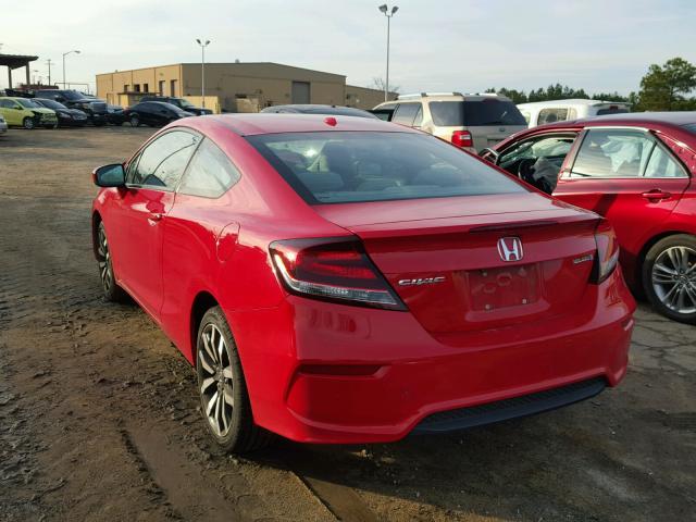 2HGFG3B04FH529705 - 2015 HONDA CIVIC EXL RED photo 3