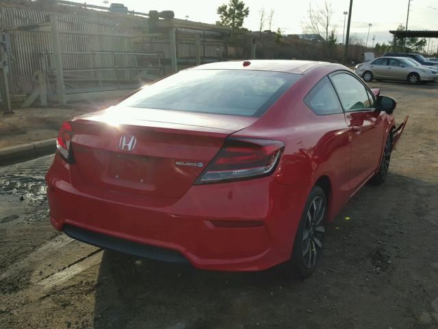 2HGFG3B04FH529705 - 2015 HONDA CIVIC EXL RED photo 4