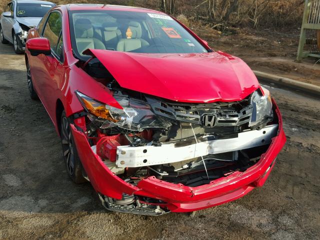 2HGFG3B04FH529705 - 2015 HONDA CIVIC EXL RED photo 9