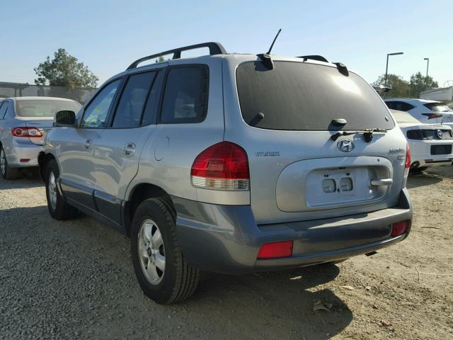 KM8SC13E26U058928 - 2006 HYUNDAI SANTA FE G SILVER photo 3