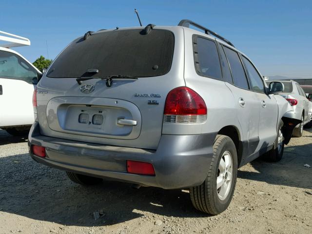 KM8SC13E26U058928 - 2006 HYUNDAI SANTA FE G SILVER photo 4