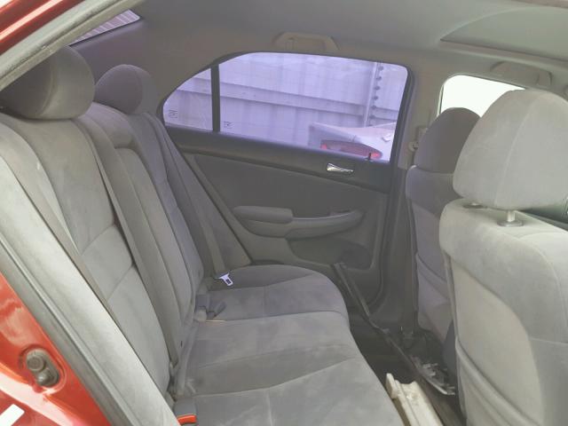 1HGCM55614A104039 - 2004 HONDA ACCORD EX RED photo 6