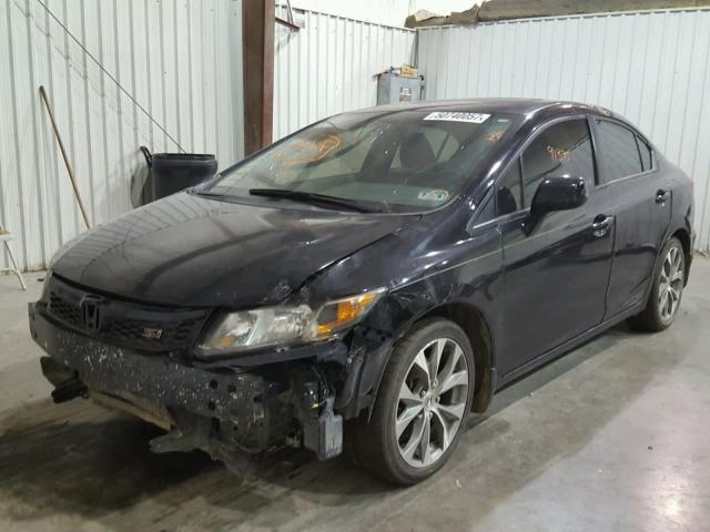 2HGFB6E5XCH705191 - 2012 HONDA CIVIC SI BLACK photo 2