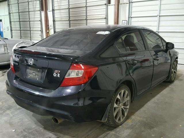 2HGFB6E5XCH705191 - 2012 HONDA CIVIC SI BLACK photo 4