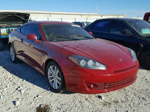 KMHHM66D57U253933 - 2007 HYUNDAI TIBURON GS RED photo 1