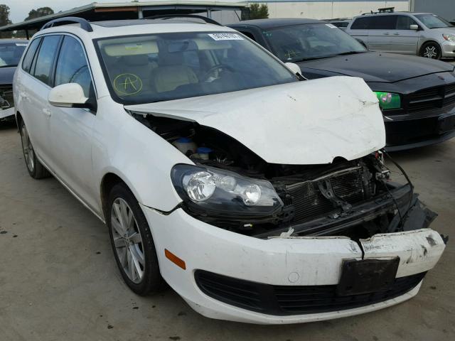 3VWPL7AJ2DM666380 - 2013 VOLKSWAGEN JETTA TDI WHITE photo 1