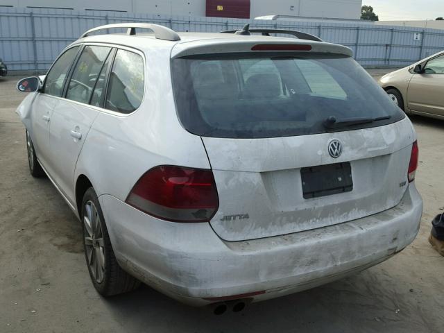 3VWPL7AJ2DM666380 - 2013 VOLKSWAGEN JETTA TDI WHITE photo 3