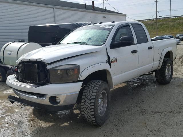 3D7KS28A78G205517 - 2008 DODGE RAM 2500 S WHITE photo 2