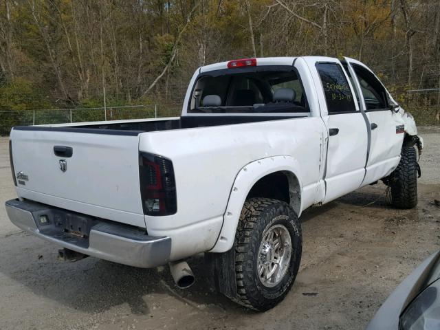3D7KS28A78G205517 - 2008 DODGE RAM 2500 S WHITE photo 4