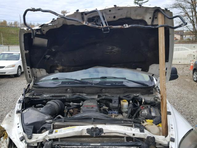 3D7KS28A78G205517 - 2008 DODGE RAM 2500 S WHITE photo 7