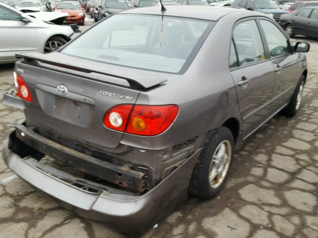 1NXBR32E14Z238507 - 2004 TOYOTA COROLLA CE GRAY photo 4