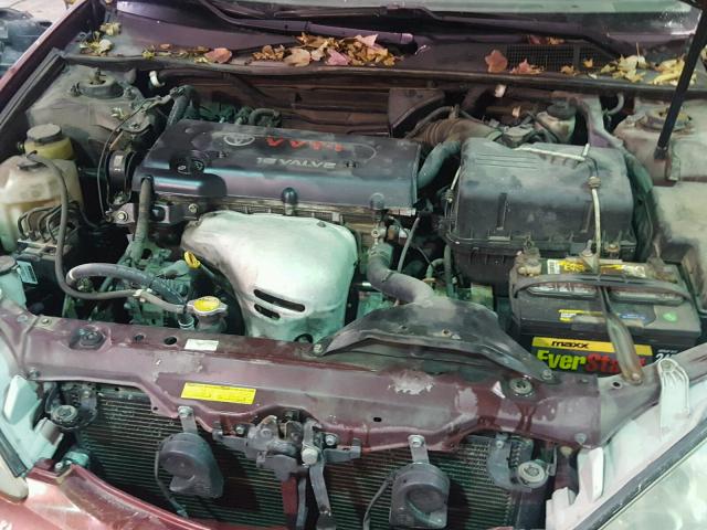 4T1BE30K94U374419 - 2004 TOYOTA CAMRY LE MAROON photo 7