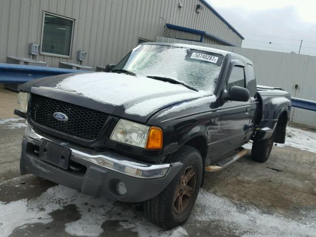 1FTZR45E42PA73892 - 2002 FORD RANGER SUP BLACK photo 2