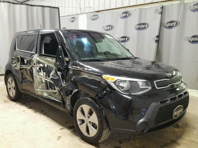 KNDJN2A28F7163366 - 2015 KIA SOUL BLACK photo 1