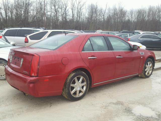 1G6DA67V680169151 - 2008 CADILLAC STS RED photo 4