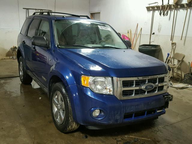 1FMCU93138KC92202 - 2008 FORD ESCAPE XLT BLUE photo 1