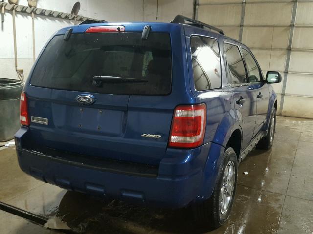 1FMCU93138KC92202 - 2008 FORD ESCAPE XLT BLUE photo 4