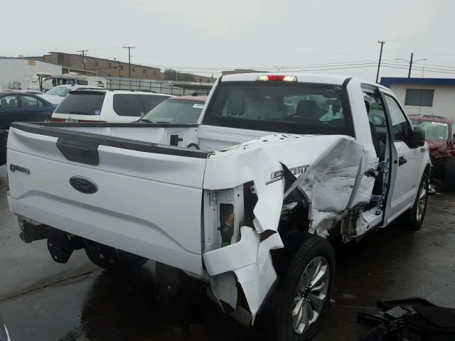 1FTEX1CP4GKE10332 - 2016 FORD F150 SUPER WHITE photo 4