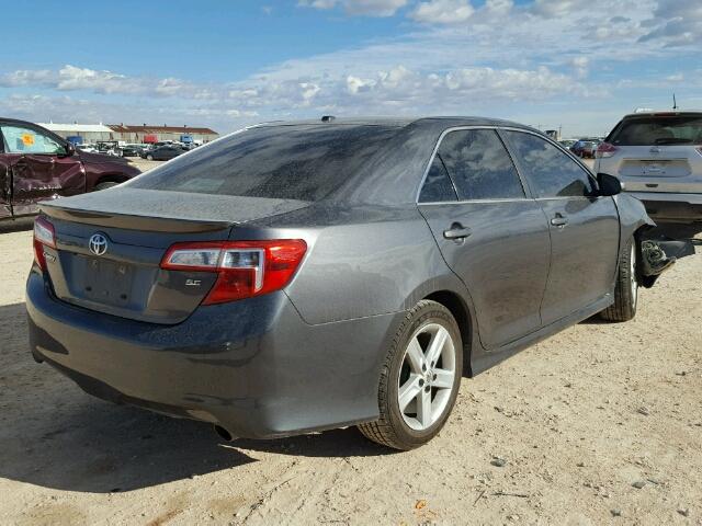 4T1BF1FK6CU126118 - 2012 TOYOTA CAMRY BASE GRAY photo 4