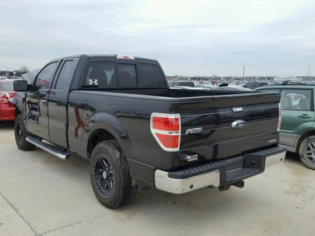 1FTFX1CF6EKD51387 - 2014 FORD F150 SUPER BLACK photo 3