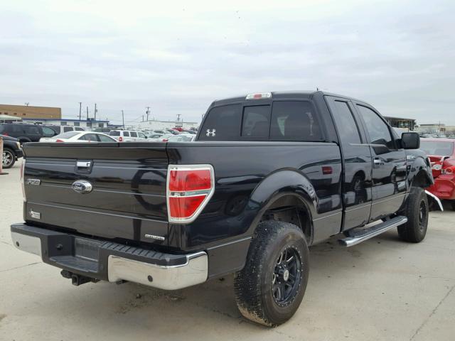 1FTFX1CF6EKD51387 - 2014 FORD F150 SUPER BLACK photo 4