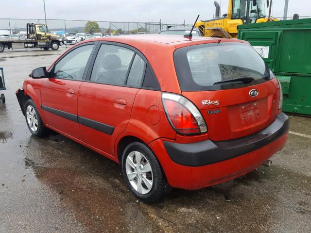 KNADE243596493250 - 2009 KIA RIO 5 SX RED photo 3