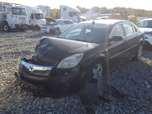 1G8ZS57N48F103747 - 2008 SATURN AURA XE BLACK photo 2