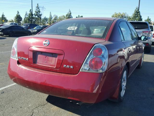 1N4AL11D56N402939 - 2006 NISSAN ALTIMA S RED photo 4