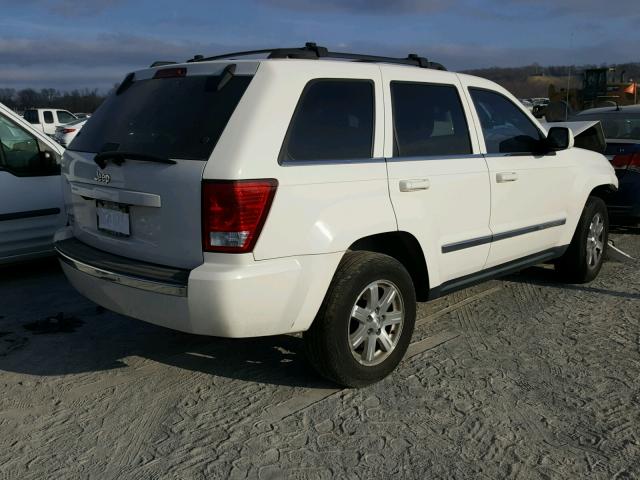 1J8HR58N28C171390 - 2008 JEEP GRAND CHER WHITE photo 4