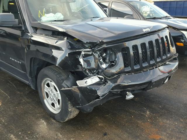 1C4NJPBB7GD698524 - 2016 JEEP PATRIOT SP BLACK photo 9