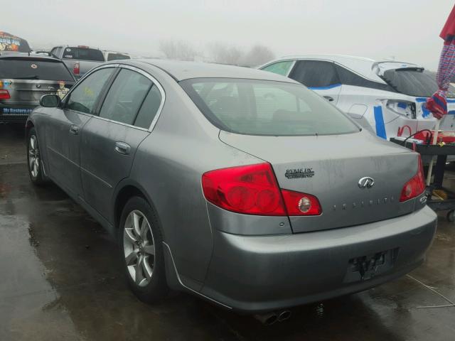 JNKCV51F15M314897 - 2005 INFINITI G35 GRAY photo 3