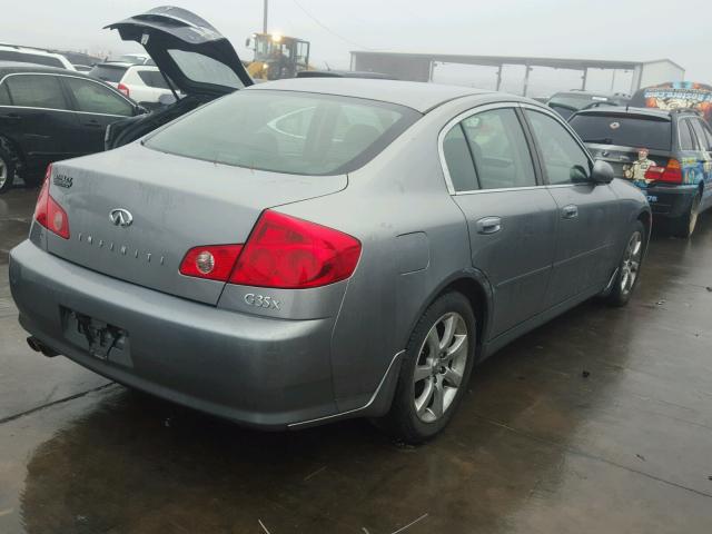 JNKCV51F15M314897 - 2005 INFINITI G35 GRAY photo 4