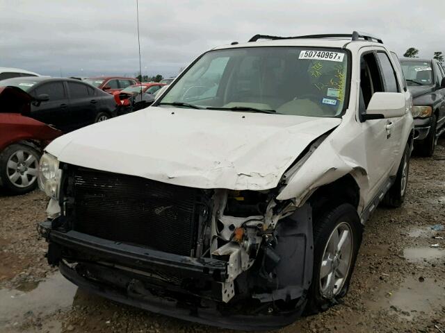 1FMCU04G69KA93788 - 2009 FORD ESCAPE LIM WHITE photo 2