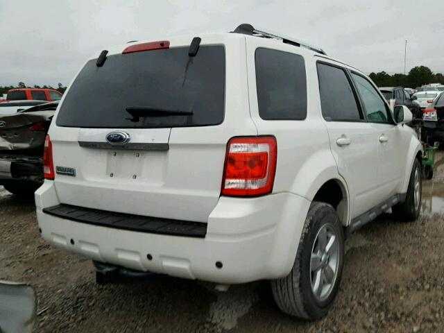 1FMCU04G69KA93788 - 2009 FORD ESCAPE LIM WHITE photo 4