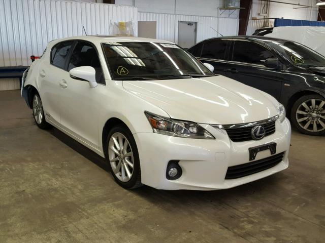 JTHKD5BH4C2117164 - 2012 LEXUS CT 200 WHITE photo 1