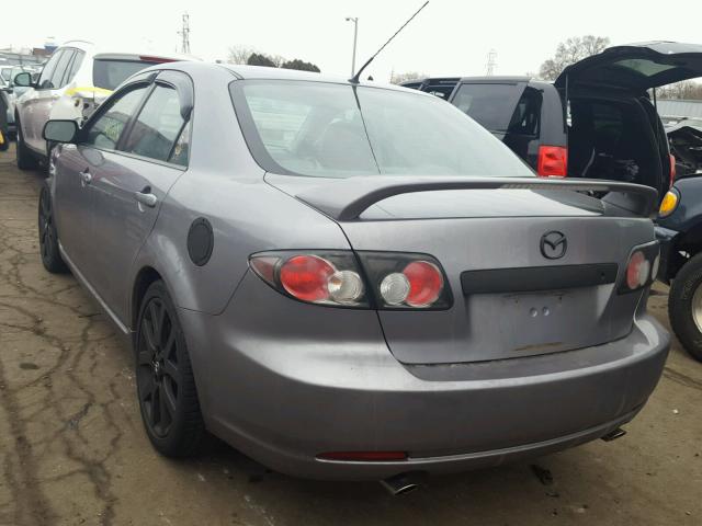 1YVHP81D475M41720 - 2007 MAZDA 6 S GRAY photo 3