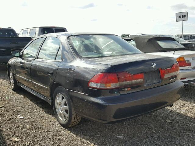 1HGCG56742A077687 - 2002 HONDA ACCORD SE BLACK photo 3