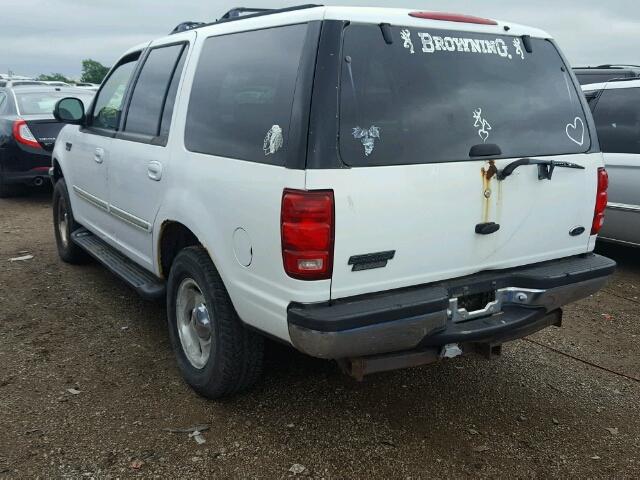 1FMPU18L7WLA26265 - 1998 FORD EXPEDITION WHITE photo 3