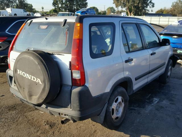 JHLRD68444C012469 - 2004 HONDA CR-V LX SILVER photo 4