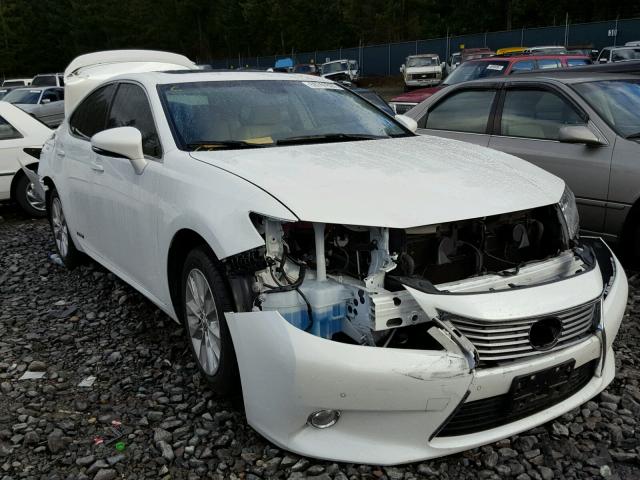 JTHBW1GG1E2052814 - 2014 LEXUS ES 300H WHITE photo 1