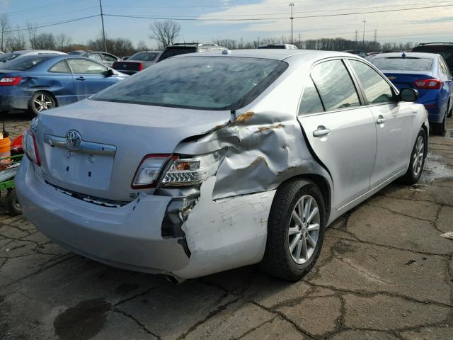 4T1BB3EK5BU129261 - 2011 TOYOTA CAMRY HYBR SILVER photo 4